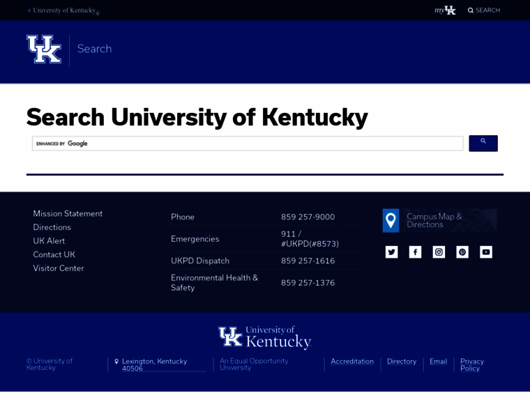 Search.uky.edu thumbnail