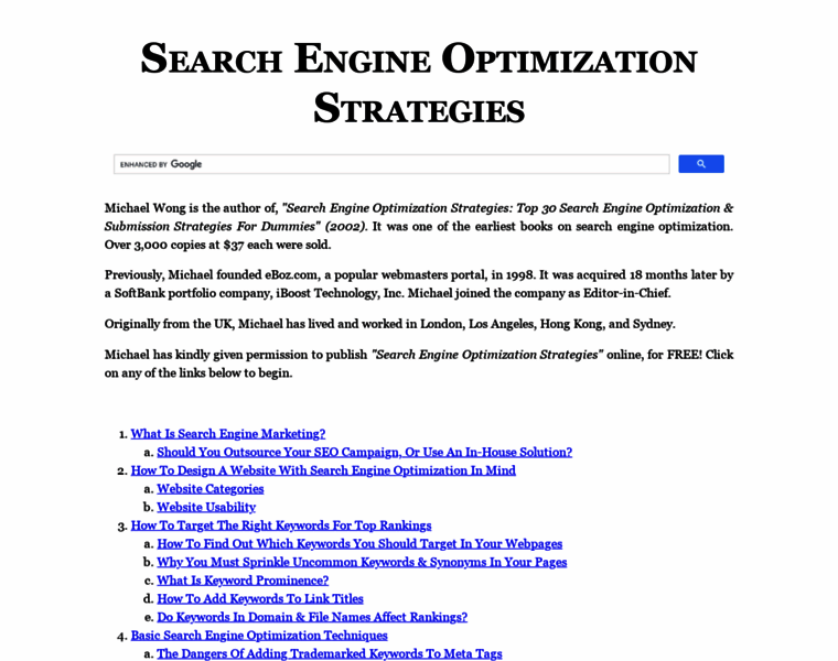 Searchengineoptimizationstrategies.com thumbnail