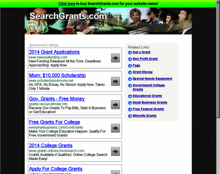 Searchgrants.com thumbnail