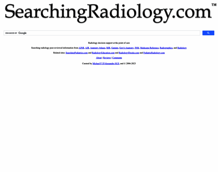 Searchingradiology.com thumbnail