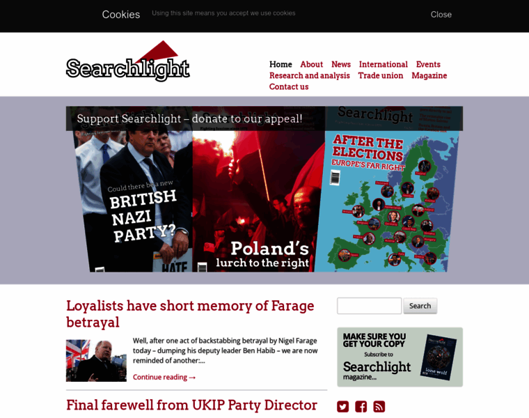 Searchlightmagazine.com thumbnail
