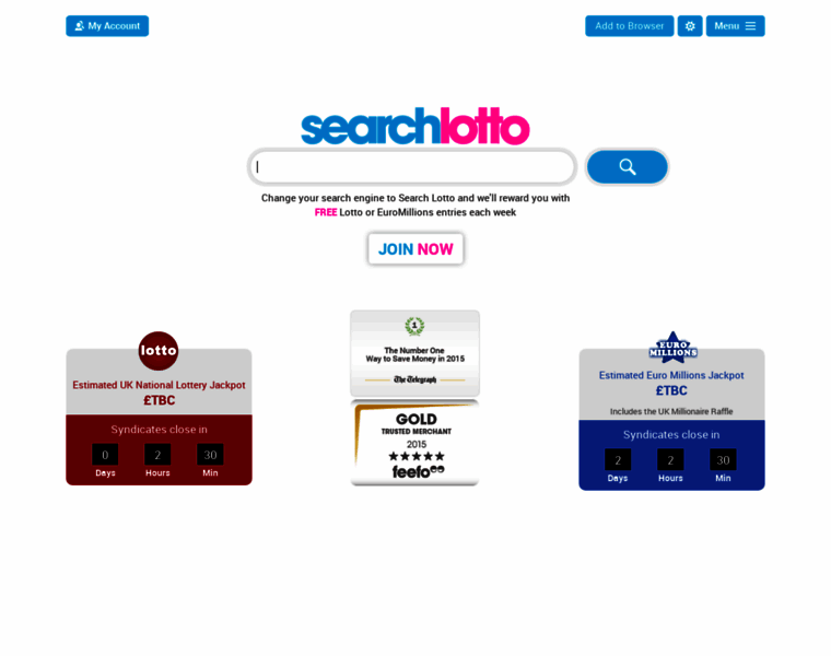 Searchlotto.co.uk thumbnail