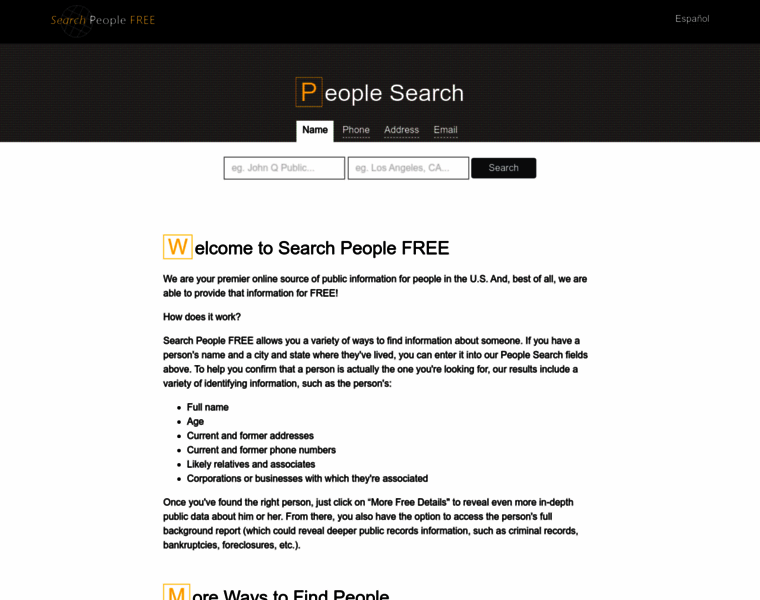Searchpeoplefree.com thumbnail