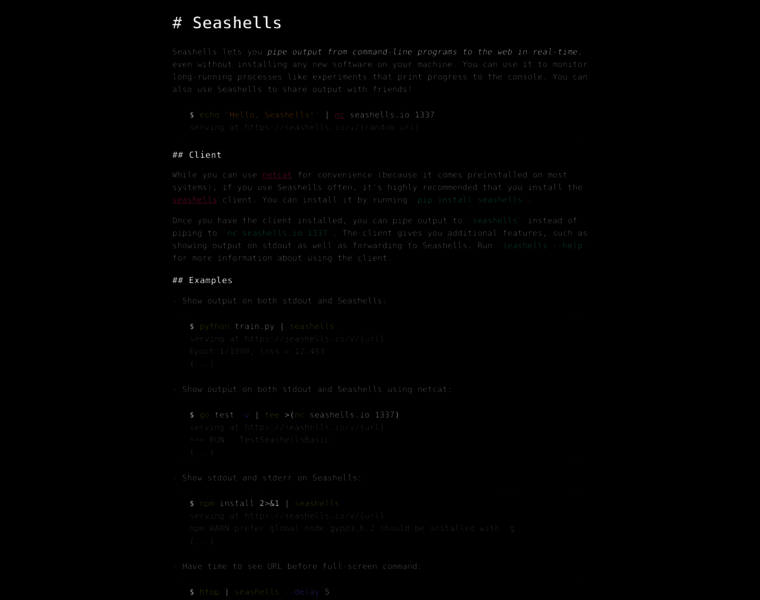 Seashells.io thumbnail Seashells.io thumbnail