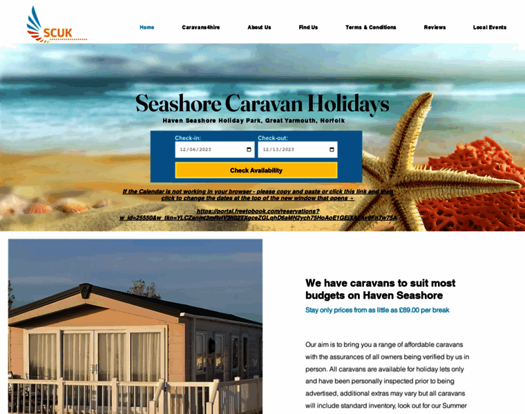Seashorecaravan.co.uk thumbnail