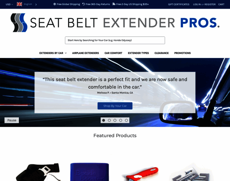 Seatbeltextenderpros.com thumbnail