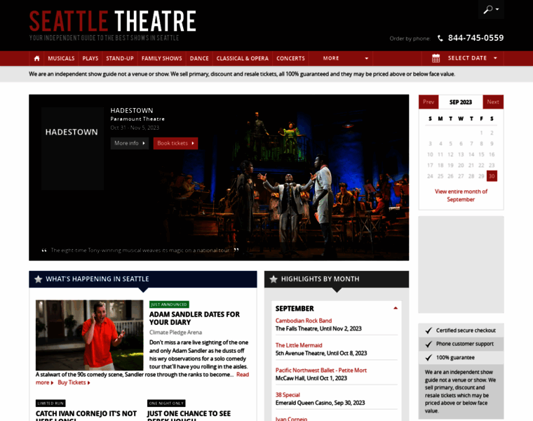 Seattle-theatre.com thumbnail