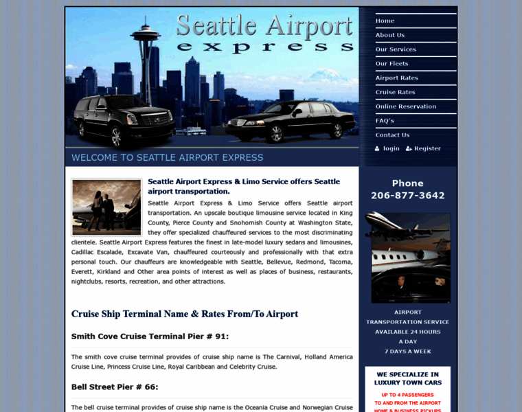 Seattleairportexpress.com thumbnail