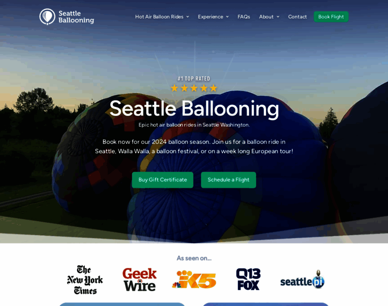 Seattleballooning.com thumbnail