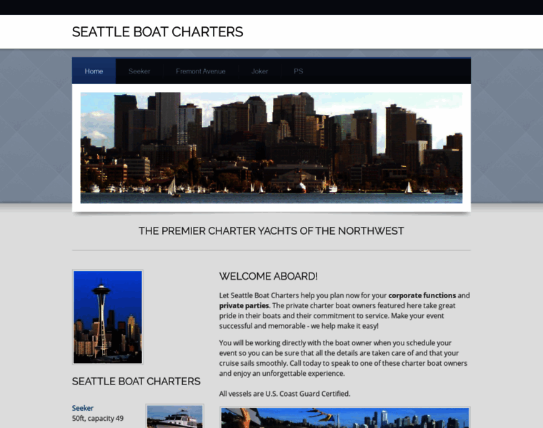 Seattleboatcharters.com thumbnail