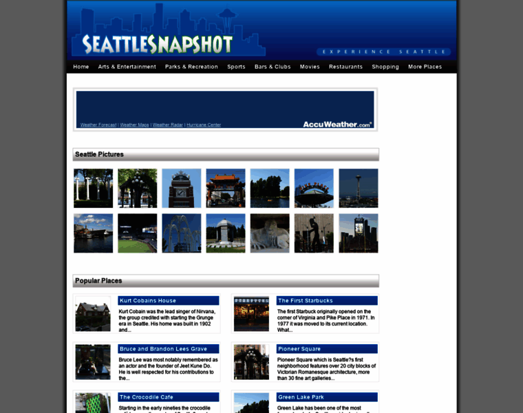 Seattlesnapshot.com thumbnail