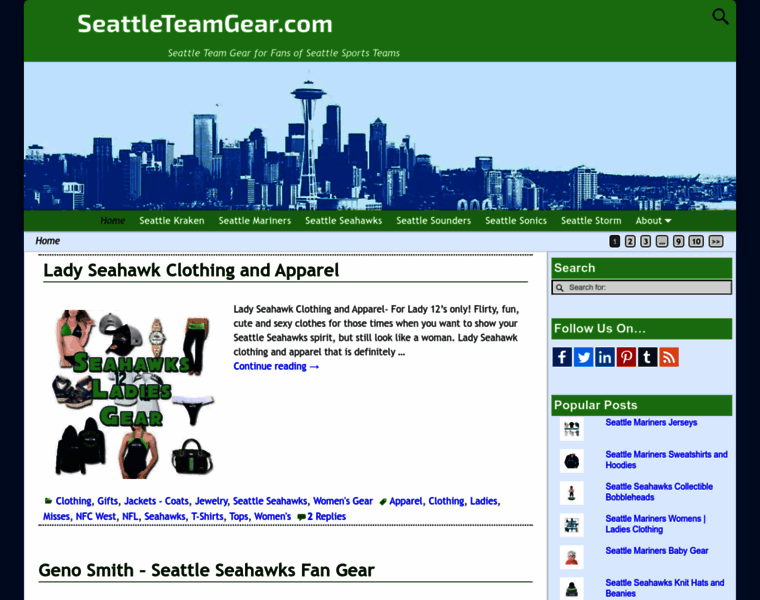 Seattleteamgear.com thumbnail