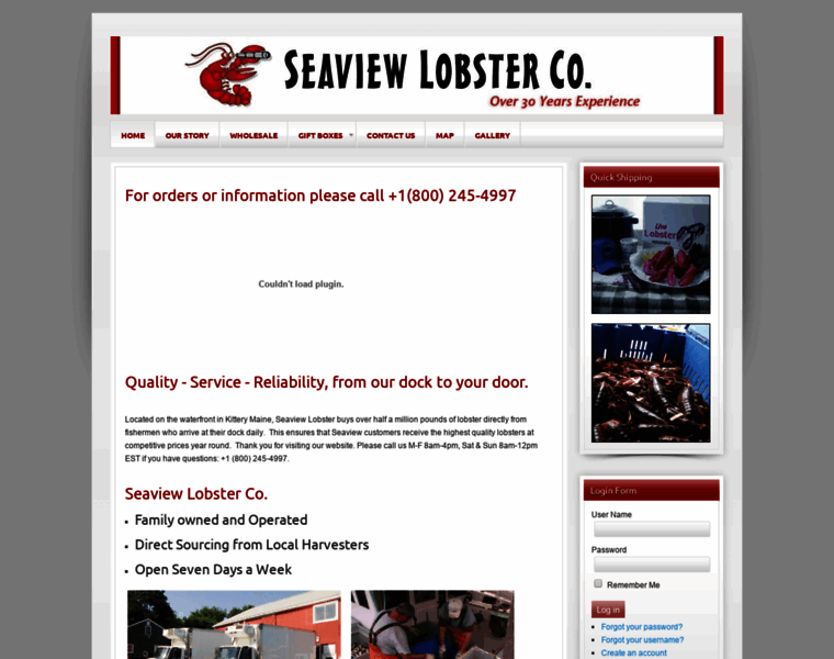Seaviewlobster.com thumbnail