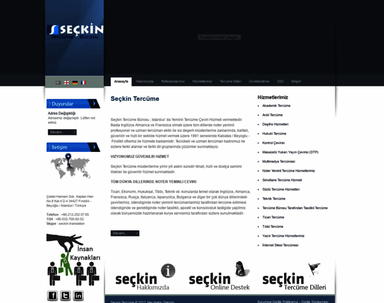 Seckin-tercume.com thumbnail