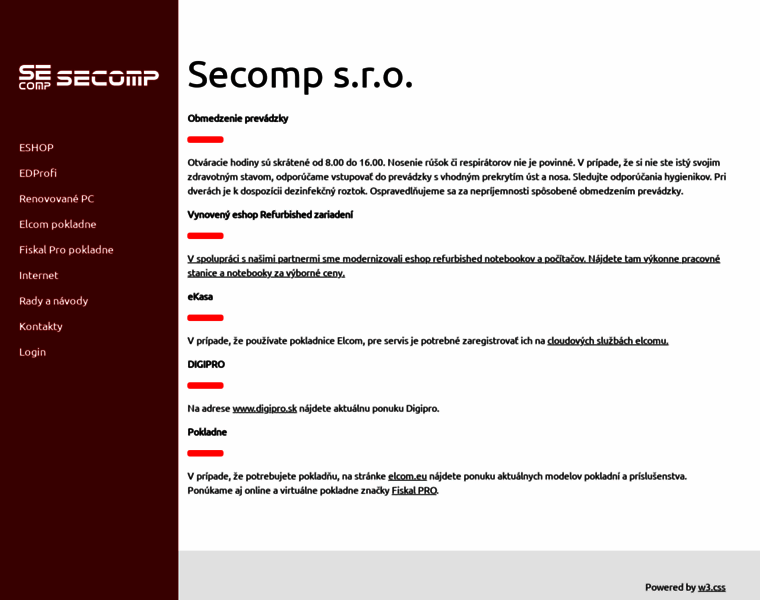 Secomp.sk thumbnail