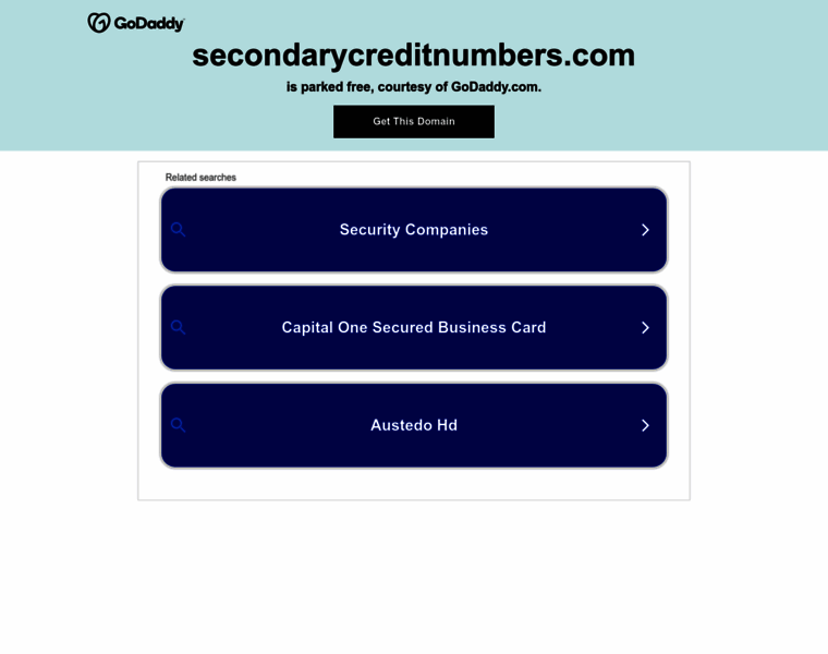 Secondarycreditnumbers.com thumbnail