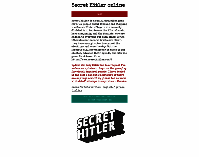 Secret-hitler.com thumbnail