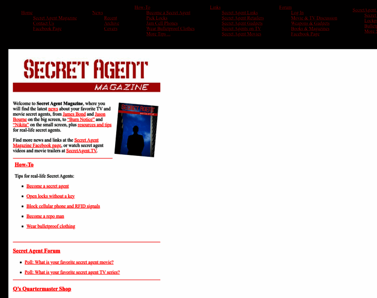 Secretagentmagazine.com thumbnail