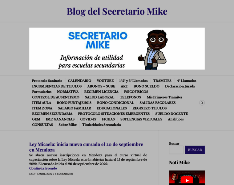 Secretariomike.com thumbnail