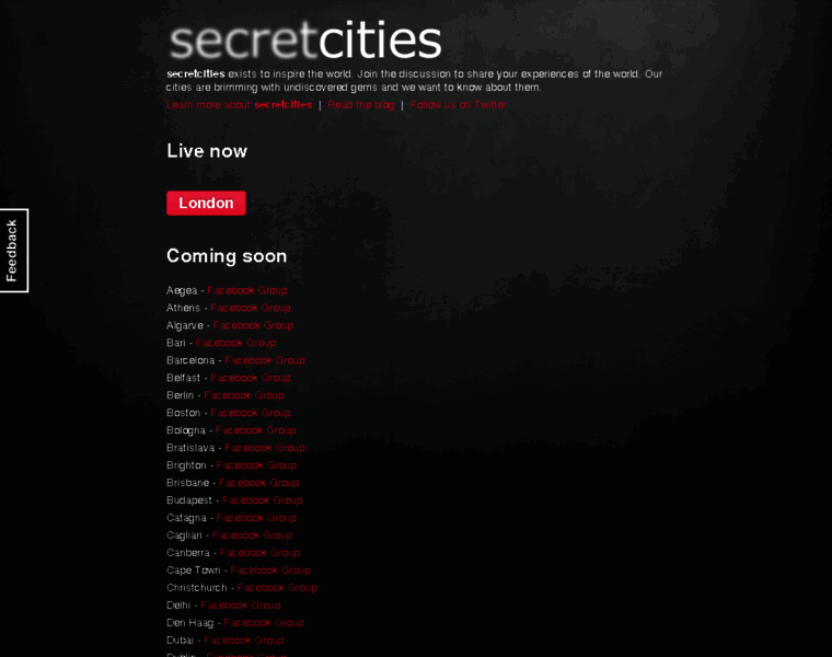 Secretcities.com thumbnail