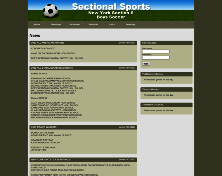 Sectionalsports.com thumbnail