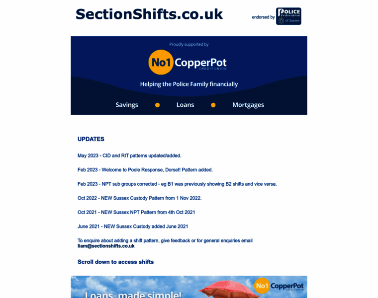 Sectionshifts.co.uk thumbnail
