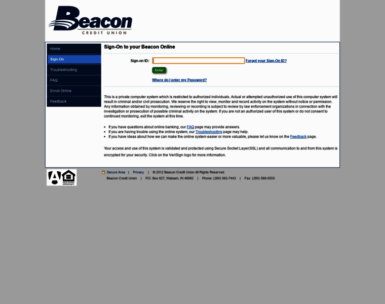 Secure-beaconcu.org thumbnail