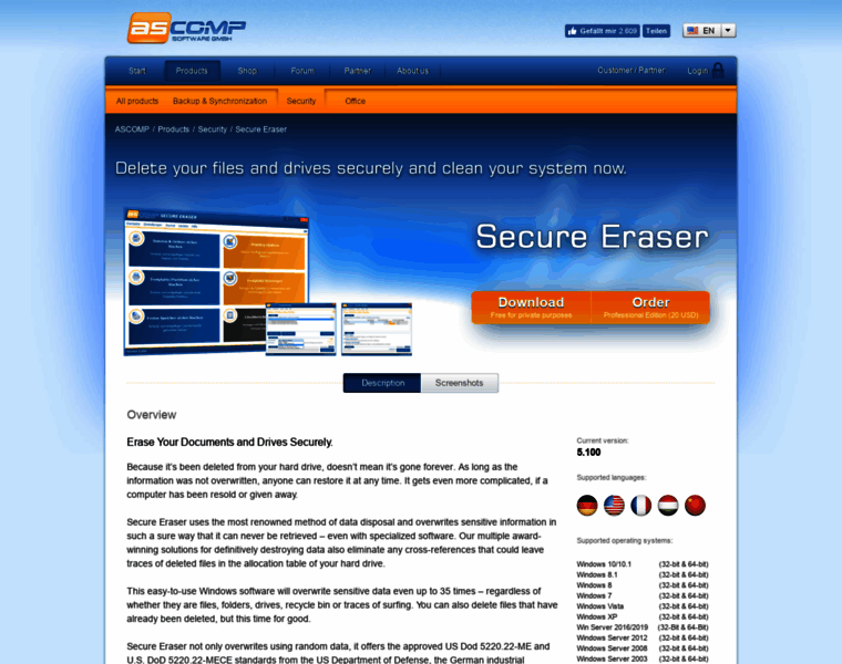 Secure-eraser.com thumbnail