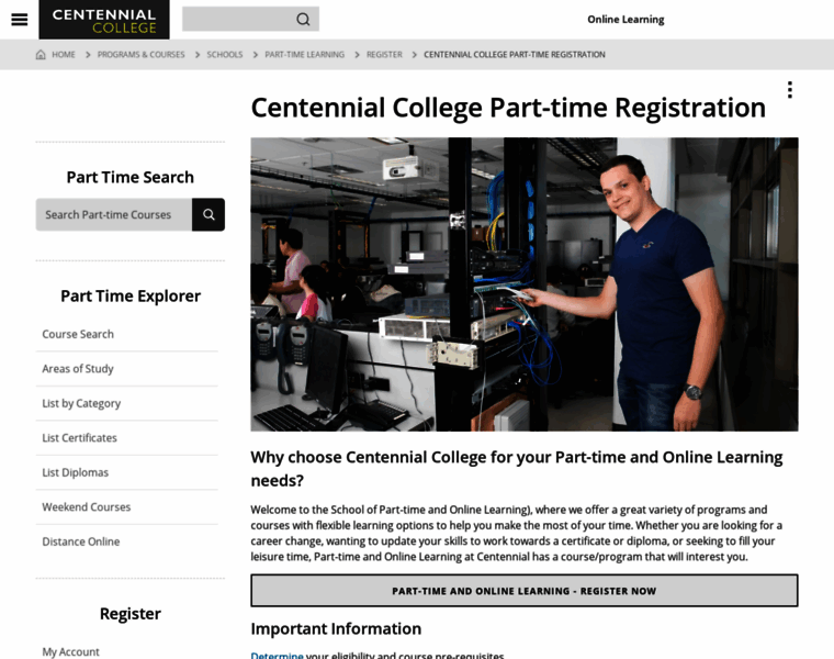 Secure.centennialcollege.ca thumbnail