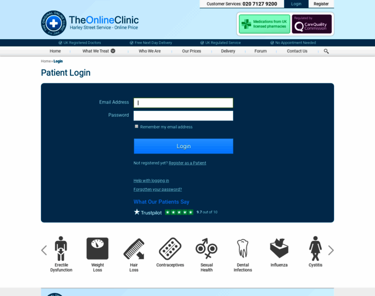 Secure.theonlineclinic.co.uk thumbnail