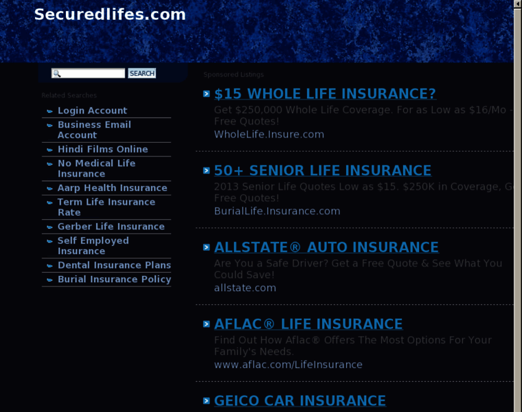 Securedlifes.com thumbnail