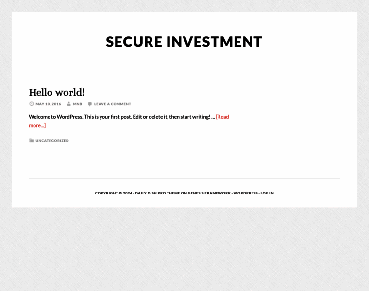 Secureinvestment.in thumbnail
