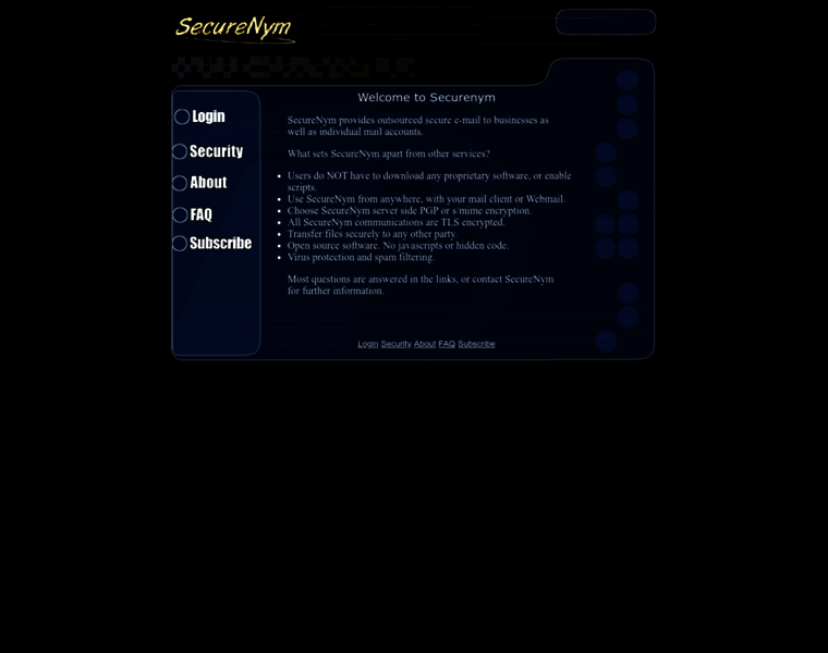 Securenym.net thumbnail