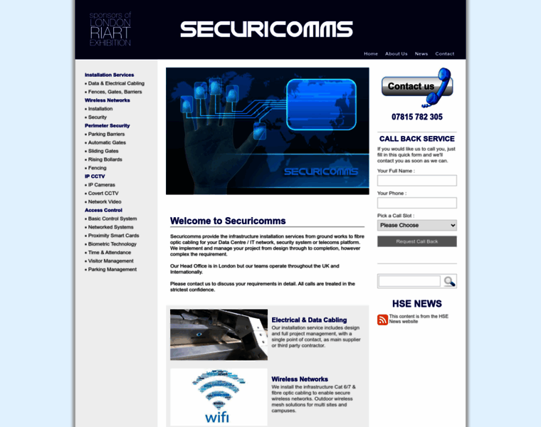 Securicomms.com thumbnail