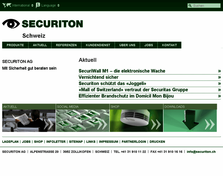 Securiton.ch thumbnail