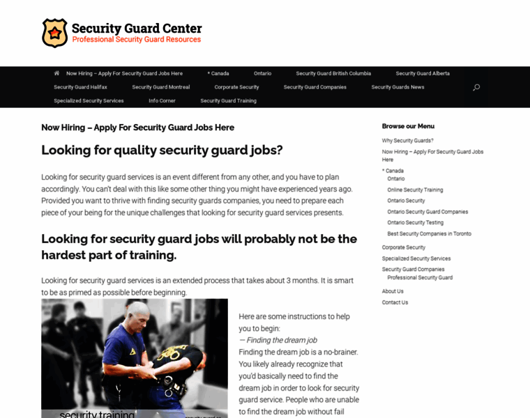 Security-guard.ca thumbnail