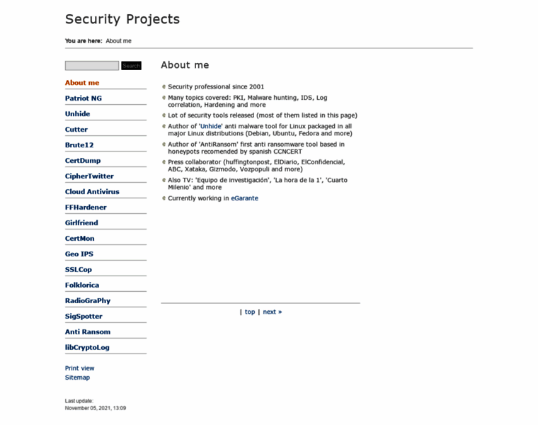 Security-projects.com thumbnail