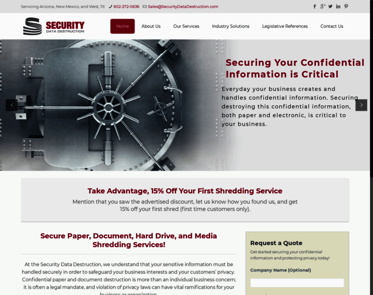 Securitydatadestruction.com thumbnail
