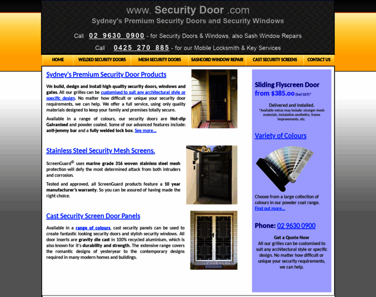 Securitydoor.com thumbnail