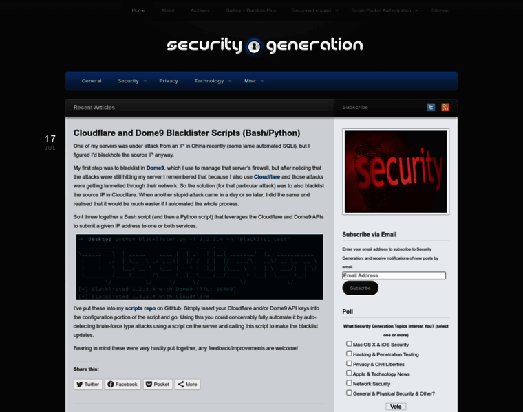 Securitygeneration.com thumbnail