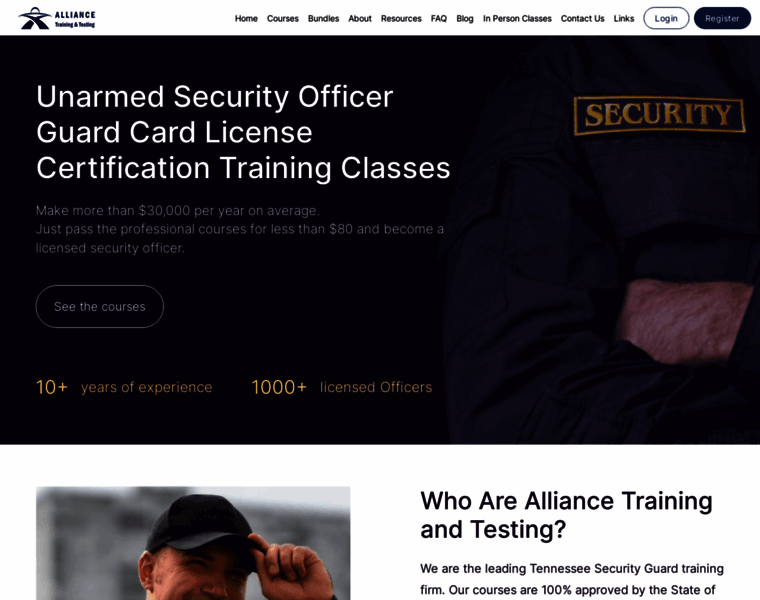 Securityguardlicensetn.com thumbnail