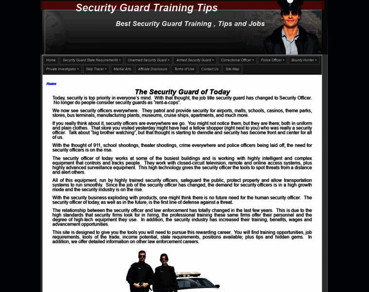 Securityguardtrainingtips.com thumbnail