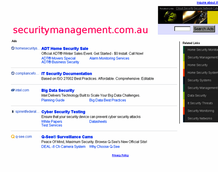 Securitymanagement.com.au thumbnail