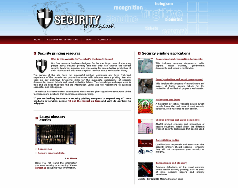 Securityprinting.co.uk thumbnail