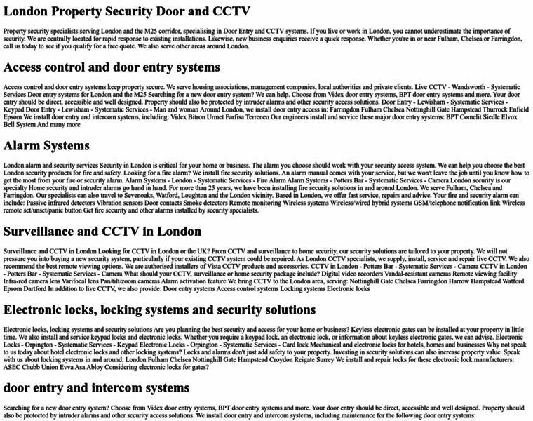 Securitysystems-london.co.uk thumbnail