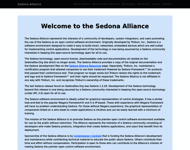 Sedona-alliance.org thumbnail
