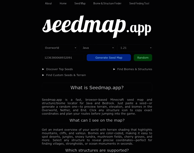 seedmap.app at WI. seedmap.app - Apps & Tools for Minecraft