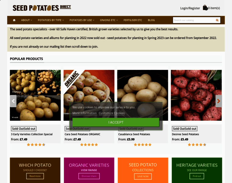 Seedpotatoesdirect.co.uk thumbnail
