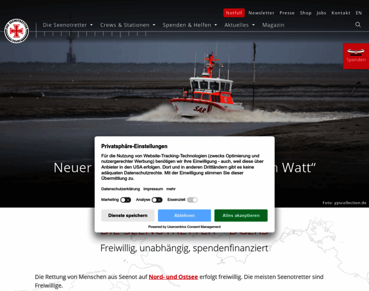 Seenotretter.de thumbnail Seenotretter.de thumbnail