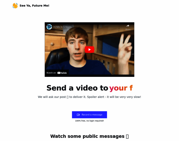 Seeyafuture.me thumbnail